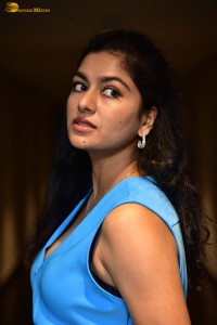 actress Akshatha Srinivas photoshoot in a blue dress