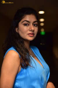 actress Akshatha Srinivas photoshoot in a blue dress