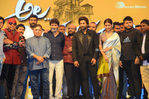 Pictures from Ala Vaikunthapuram lo Cinema Function Events, attended by Pooja Hegde and Allu Arjun 