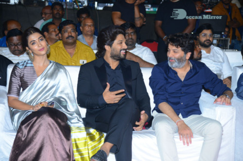 Pictures from Ala Vaikunthapuram lo Cinema Function Events, attended by Pooja Hegde and Allu Arjun 