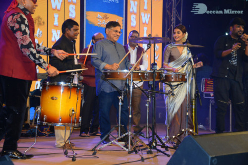 Pictures from Ala Vaikunthapuram lo Cinema Function Events, attended by Pooja Hegde and Allu Arjun 