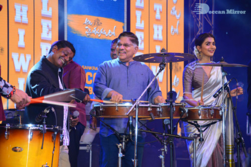 Pictures from Ala Vaikunthapuram lo Cinema Function Events, attended by Pooja Hegde and Allu Arjun 