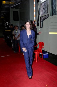 actress Alia Bhatt beautiful in a blue pantsuit