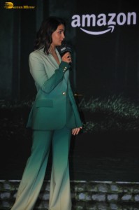 actress Alia Bhatt pretty in a green suit at an event