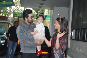 Ranbir and Alia show their little princess Raha to media on Christmas Day 2023