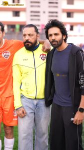 All Stars Football Club event attended by Ranbir Kapoor, Mouni Roy, Dino Morea, and Kartik Aaryan