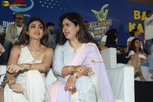 Bollywood stars Sanjay Dutt, Ruhi Singh, and Shilpa Shetty attend the opening of ASTCL