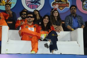 Bollywood stars Sanjay Dutt, Ruhi Singh, and Shilpa Shetty attend the opening of ASTCL
