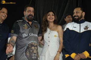 Bollywood stars Sanjay Dutt, Ruhi Singh, and Shilpa Shetty attend the opening of ASTCL
