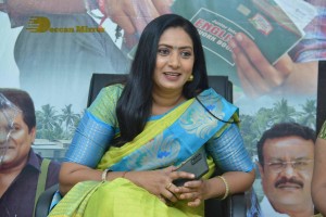 Telugu Movie Allantha Doorana Press Meet attended by Actresses Aamani and Hrithika Srinivas