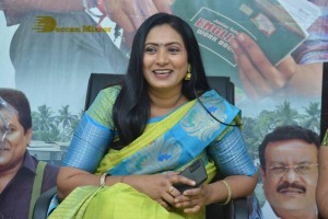 Telugu Movie Allantha Doorana Press Meet attended by Actresses Aamani and Hrithika Srinivas