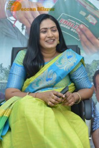 Telugu Movie Allantha Doorana Press Meet attended by Actresses Aamani and Hrithika Srinivas