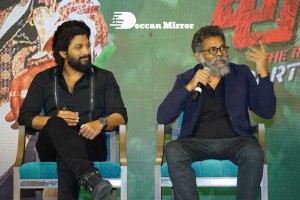 Allu Arjun and Rashmika Mandanna promote Pushpa in Hyderabad