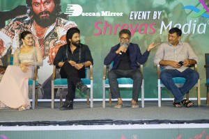 Allu Arjun and Rashmika Mandanna promote Pushpa in Hyderabad