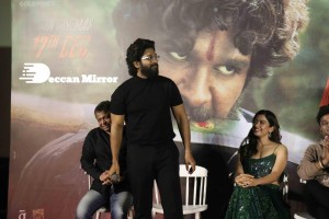 Allu Arjun and Rashmika in Mumbai promoting Pushpa