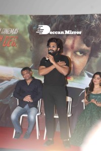 Allu Arjun and Rashmika in Mumbai promoting Pushpa