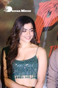 Allu Arjun and Rashmika in Mumbai promoting Pushpa