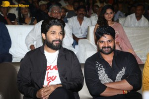 Alluri movie pre-release event attended by Allu Arjun and Sri Simha Koduri and Kayadu Lohar