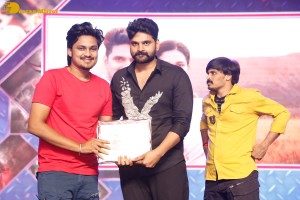 Alluri movie pre-release event attended by Allu Arjun and Sri Simha Koduri and Kayadu Lohar