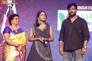 Alluri movie pre-release event attended by Allu Arjun and Sri Simha Koduri and Kayadu Lohar