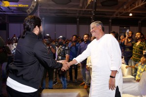 Alluri movie pre-release event attended by Allu Arjun and Sri Simha Koduri and Kayadu Lohar