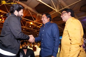 Alluri movie pre-release event attended by Allu Arjun and Sri Simha Koduri and Kayadu Lohar