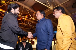 Alluri movie pre-release event attended by Allu Arjun and Sri Simha Koduri and Kayadu Lohar