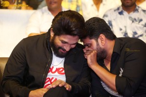 Alluri movie pre-release event attended by Allu Arjun and Sri Simha Koduri and Kayadu Lohar