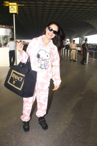 actress Ameesha Patel cute pics at airport