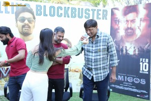 Amigos Successs Celebrations attended by Nandamuri Kalyan Ram and Ashika Ranganath