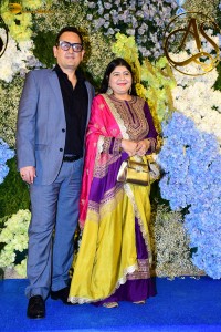 Anand Pandit’s daughter Aishwarya’s Wedding Reception attended by Shah Rukh Khan, Mouni Roy, Abhishek Bachchan, Shriya Saran, Taapsee Pannu, and others