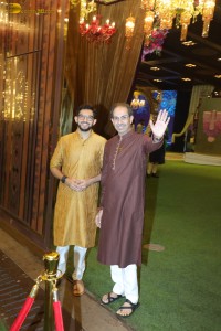 Anant Ambani and Radhika Merchant’s Shiva Shakti Puja attended by Manushi Chhillar, Janhvi Kapoor, Shanaya Kapoor, Sanjay Dutt, Uddhav Thackeray, and others