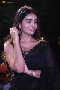 actress Ananya Nagalla dazzles in a black saree