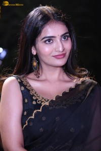 actress Ananya Nagalla dazzles in a black saree