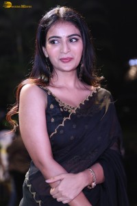 actress Ananya Nagalla dazzles in a black saree