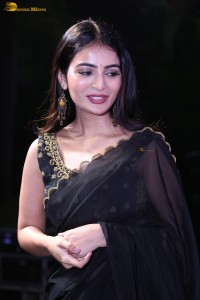 actress Ananya Nagalla dazzles in a black saree