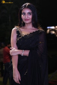 actress Ananya Nagalla dazzles in a black saree