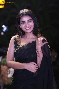 actress Ananya Nagalla dazzles in a black saree