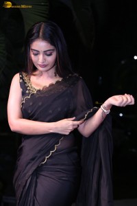 actress Ananya Nagalla dazzles in a black saree