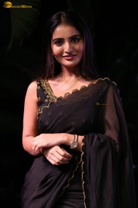 actress Ananya Nagalla dazzles in a black saree