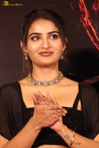 actress Ananya Nagalla dazzles in black dress at an event