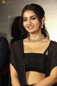 actress Ananya Nagalla dazzles in black dress at an event