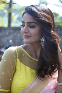 Telugu film actress ananya nagalla gorgeous in a pink saree