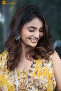 Tollywood actress Ananya Nagalla cute in a yellow dress