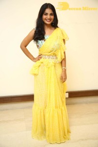 Actress Ananya Nagalla photoshoot in a yellow saree