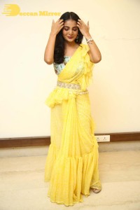Actress Ananya Nagalla photoshoot in a yellow saree