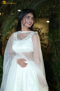 telugu actress ananya nagalla in a white lehenga choli dress
