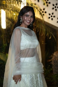 telugu actress ananya nagalla in a white lehenga choli dress