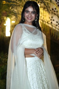 telugu actress ananya nagalla in a white lehenga choli dress