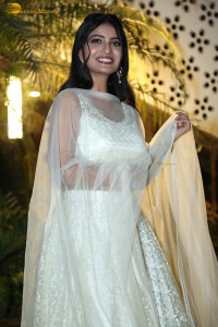 telugu actress ananya nagalla in a white lehenga choli dress